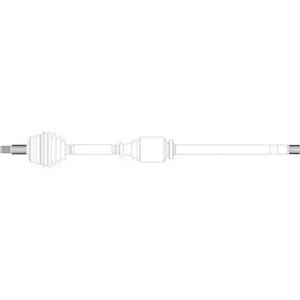 Arbre de transmission avant droit GENERAL RICAMBI RE3226