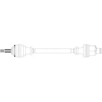 Arbre de transmission avant droit GENERAL RICAMBI RE3243