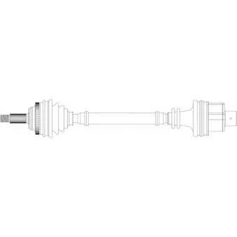 Arbre de transmission avant droit GENERAL RICAMBI RE3249