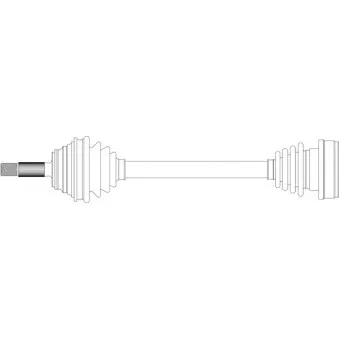Arbre de transmission avant gauche GENERAL RICAMBI RE3251
