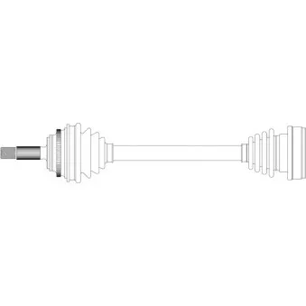 Arbre de transmission avant gauche GENERAL RICAMBI RE3253