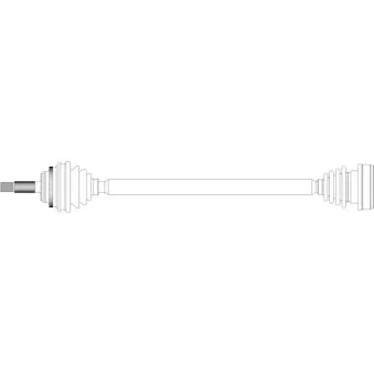 Arbre de transmission avant droit GENERAL RICAMBI RE3254