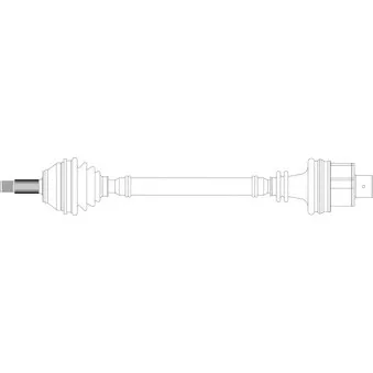 Arbre de transmission avant droit GENERAL RICAMBI RE3260