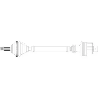 Arbre de transmission avant droit GENERAL RICAMBI RE3262