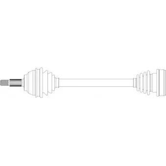Arbre de transmission avant gauche GENERAL RICAMBI RE3297