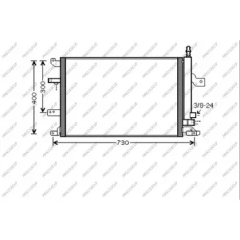 Condenseur, climatisation PRASCO VV042C002