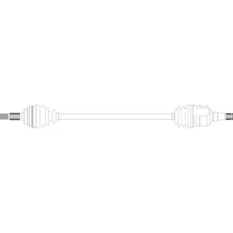 Arbre de transmission avant droit GENERAL RICAMBI TY3082