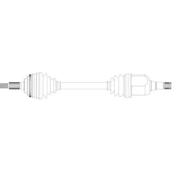 Arbre de transmission avant gauche GENERAL RICAMBI TY3099