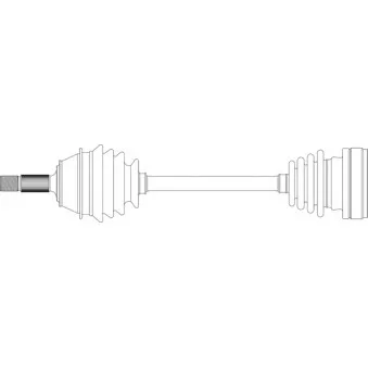 Arbre de transmission avant gauche GENERAL RICAMBI WW3001