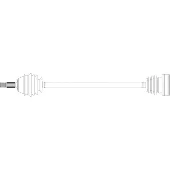 Arbre de transmission avant droit GENERAL RICAMBI WW3002