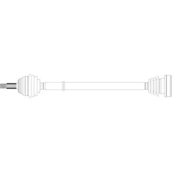 Arbre de transmission avant droit GENERAL RICAMBI WW3004