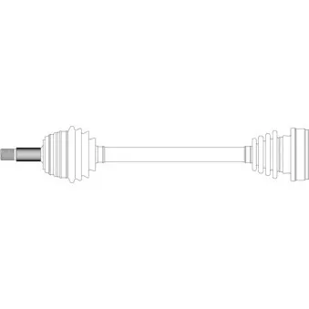 Arbre de transmission avant gauche GENERAL RICAMBI WW3005