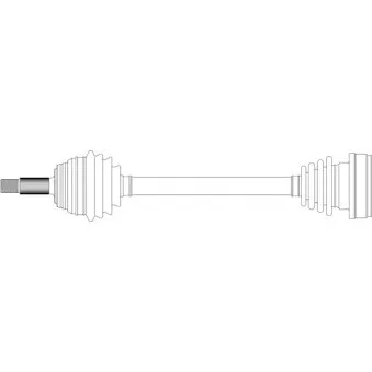 Arbre de transmission avant gauche GENERAL RICAMBI WW3007