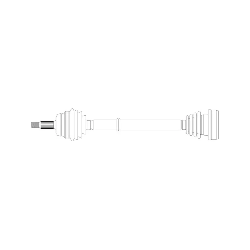 Arbre de transmission avant droit GENERAL RICAMBI WW3046