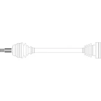 Arbre de transmission avant gauche GENERAL RICAMBI WW3047