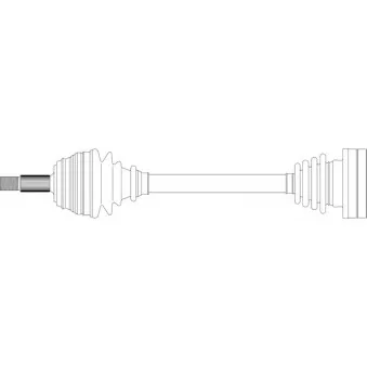 Arbre de transmission avant gauche GENERAL RICAMBI WW3122