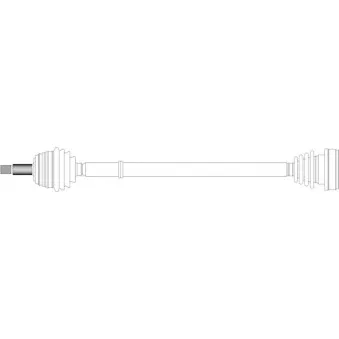 Arbre de transmission avant droit GENERAL RICAMBI WW3148