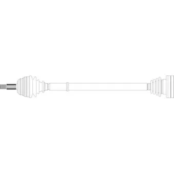 Arbre de transmission avant droit GENERAL RICAMBI WW3151