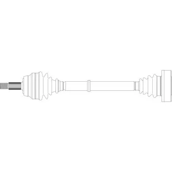 Arbre de transmission avant droit GENERAL RICAMBI WW3160