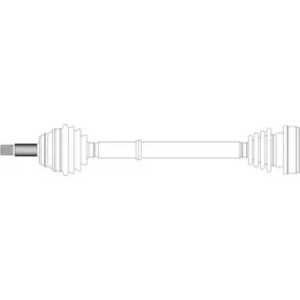 Arbre de transmission avant droit GENERAL RICAMBI WW3226