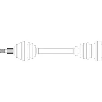 Arbre de transmission avant gauche GENERAL RICAMBI WW3241