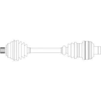 Arbre de transmission avant droit GENERAL RICAMBI WW3255