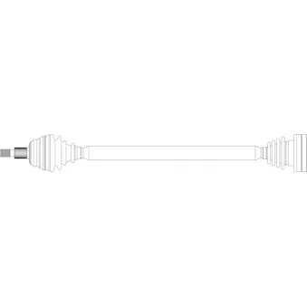 Arbre de transmission avant droit GENERAL RICAMBI WW3256