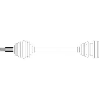 Arbre de transmission avant gauche GENERAL RICAMBI WW3260