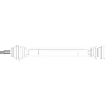 Arbre de transmission avant droit GENERAL RICAMBI WW3274