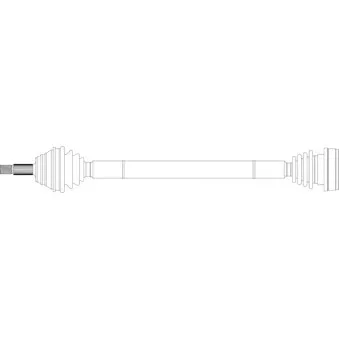 Arbre de transmission avant droit GENERAL RICAMBI WW3282