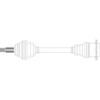 Arbre de transmission avant gauche GENERAL RICAMBI WW3286