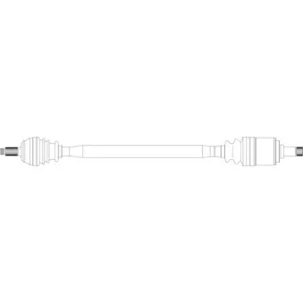 Arbre de transmission avant droit GENERAL RICAMBI WW3290