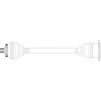 Arbre de transmission avant droit GENERAL RICAMBI WW3296