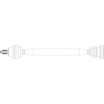 Arbre de transmission avant droit GENERAL RICAMBI WW3302