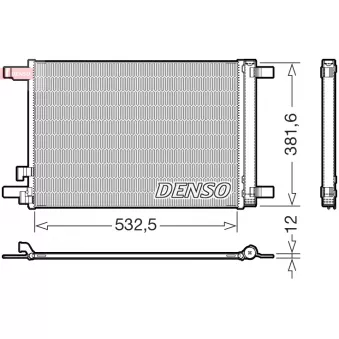 Condenseur, climatisation DENSO DCN02048