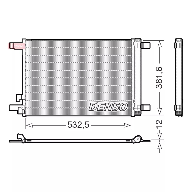 Condenseur, climatisation DENSO DCN02048