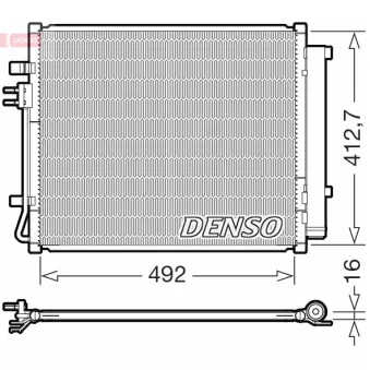 Condenseur, climatisation DENSO DCN43015