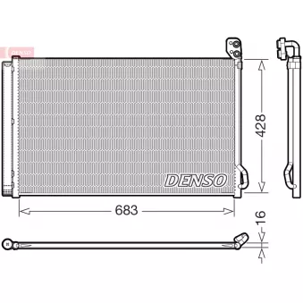 Condenseur, climatisation DENSO DCN99083