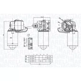 Moteur d'essuie-glace MAGNETI MARELLI