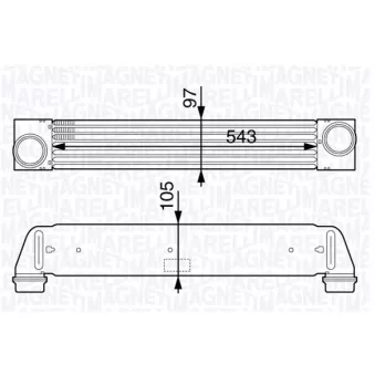 Intercooler, échangeur MAGNETI MARELLI