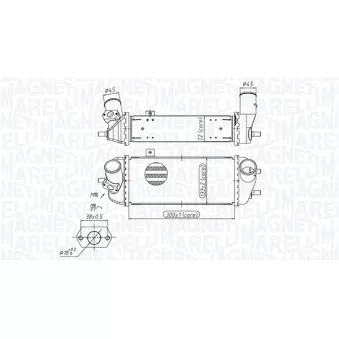 Intercooler, échangeur MAGNETI MARELLI