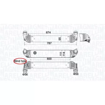 Intercooler, échangeur MAGNETI MARELLI