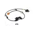 Capteur, vitesse de roue avant droit ASHIKA 151-04-476 - Visuel 2