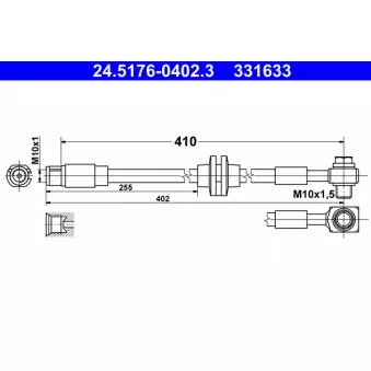 Flexible de frein ATE 24.5176-0402.3