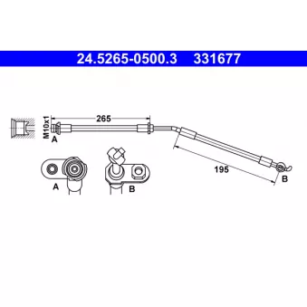 Flexible de frein ATE 24.5265-0500.3