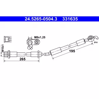 Flexible de frein ATE 24.5265-0504.3