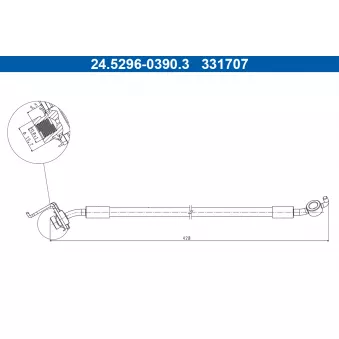 Flexible de frein ATE 24.5296-0390.3