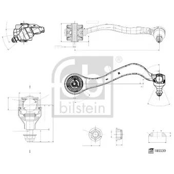 Triangle ou bras de suspension (train avant) FEBI BILSTEIN 185539