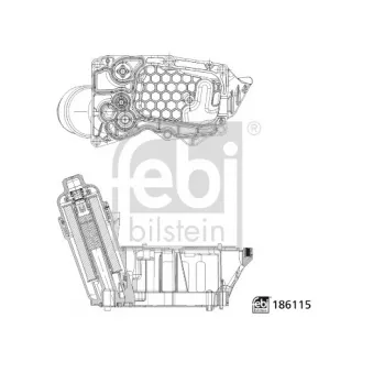 Boîtier, filtre à huile FEBI BILSTEIN 186115