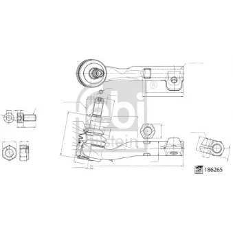 Rotule de barre de connexion avant droit FEBI BILSTEIN